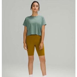 Lululemon Cates Tee Teal Size 10 “Like New”